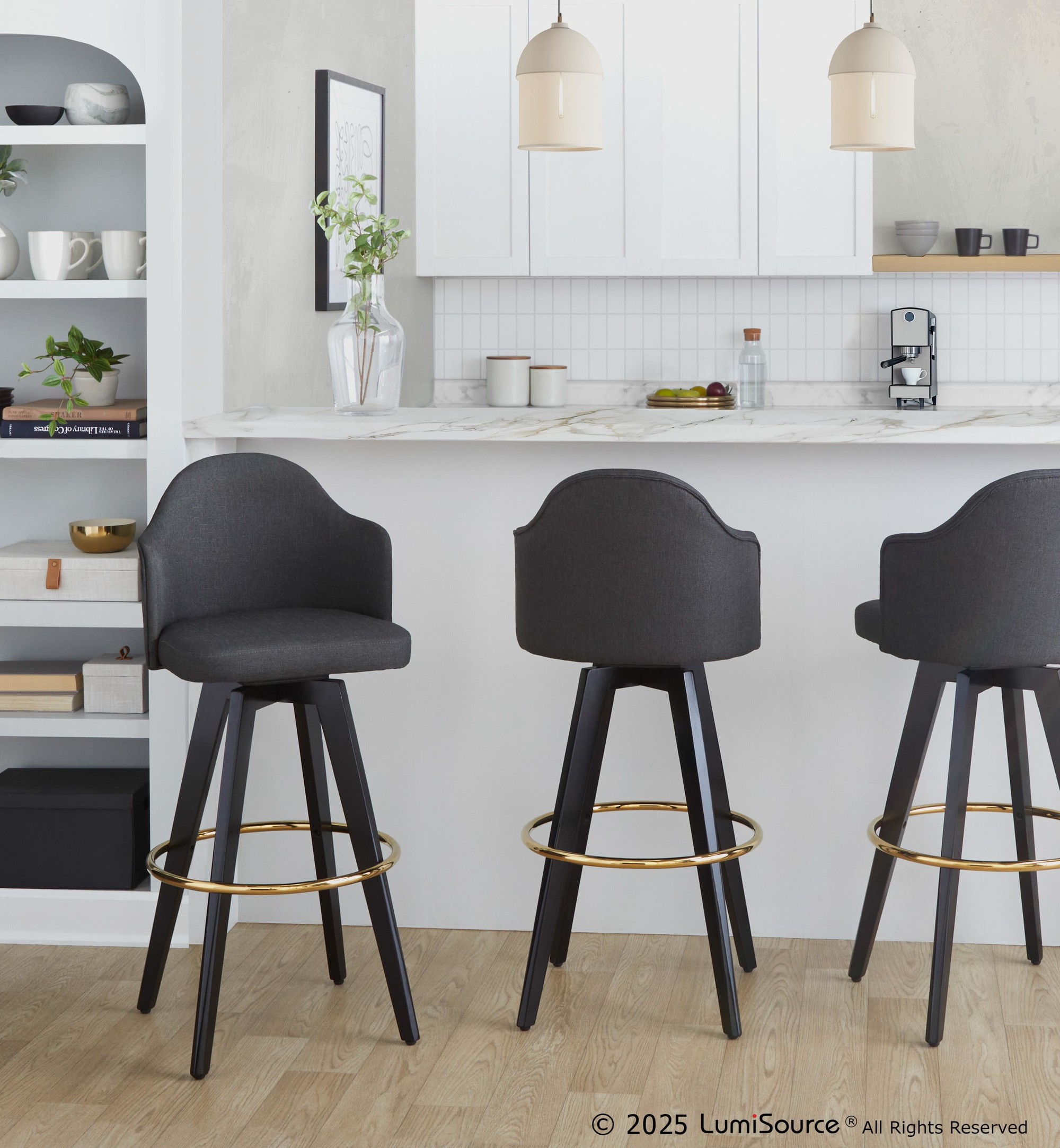 Ahoy Upholstered 30" Fixed-height Barstool - Set Of 2